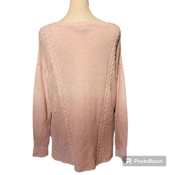 American Eagle Outfitters Pink Ombre Sweater Size Medium - Picture 3 of 6